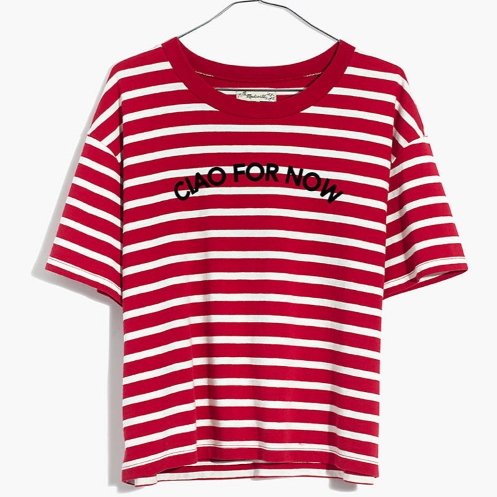Madewell Striped Graphic Tee